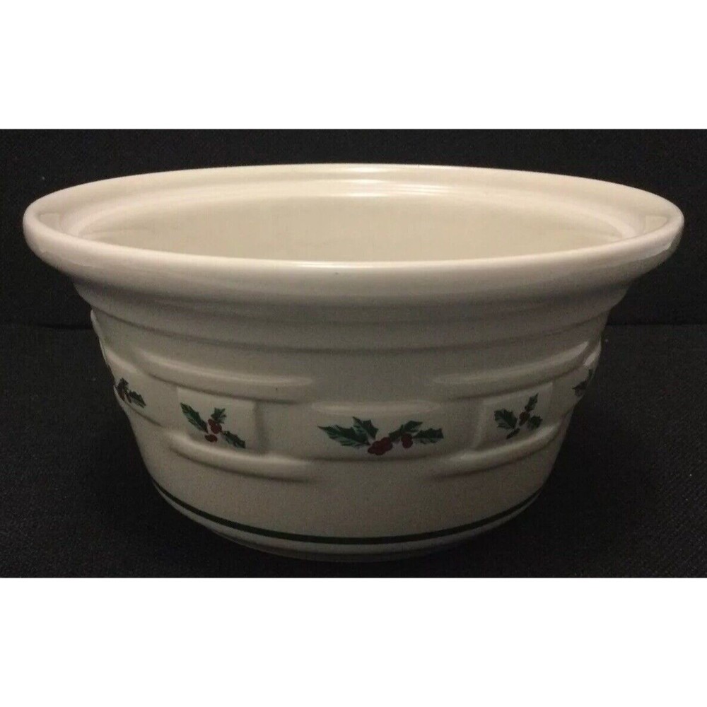 Longaberger 5.75” Small Mixing Bowl Holly Traditional